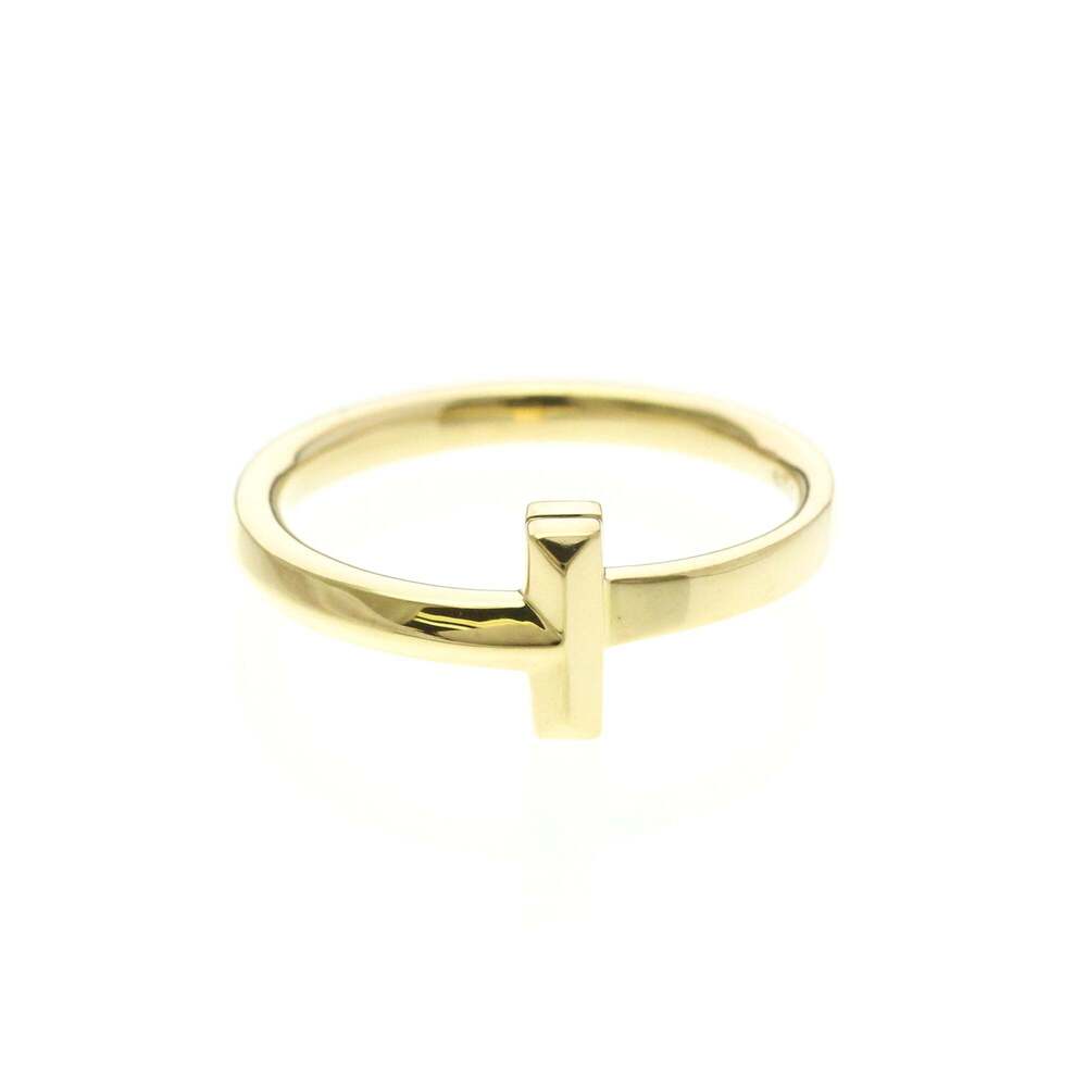 Tiffany T One Narrow Ring Yellow Gold (18K) Fashion No Stone Band Ring Gold
